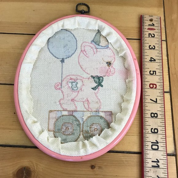 Completed Precious Moments Animals Cross Stitch Framed Pictures Set of 3 - Picture 3 of 5